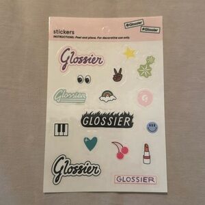 Glossier sticker pack